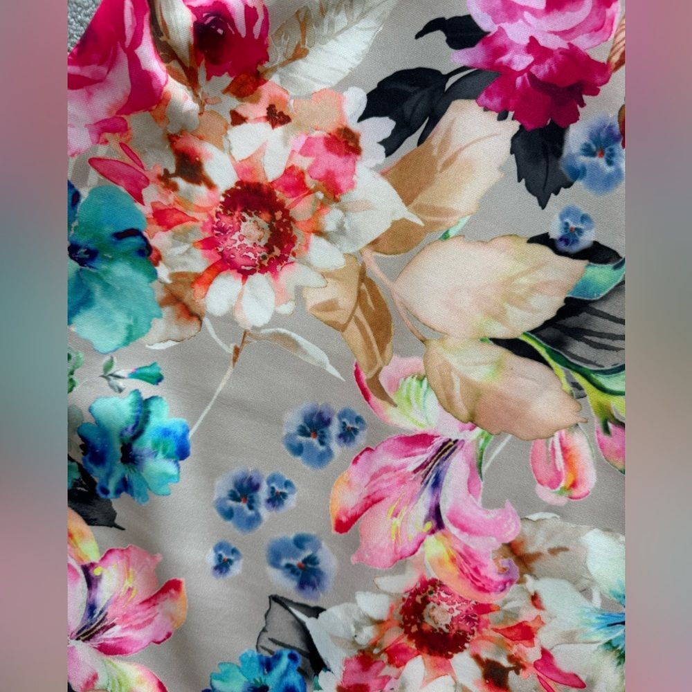 Gorgeous floral off the shoulder ASOS Scuba midi dress bodycon sz 8 wedding - Picture 11 of 12